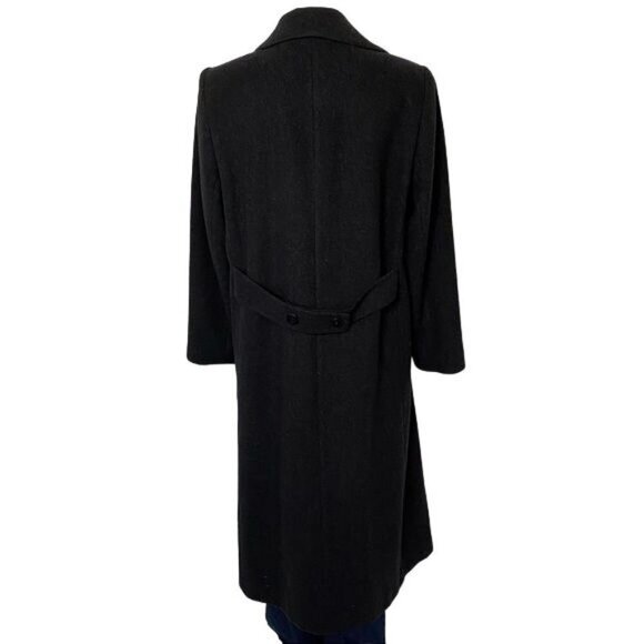 Vintage Forecaster of Boston Full Length Dark Charcoal Wool Cashmere Woman's Coa - Picture 14 of 14
